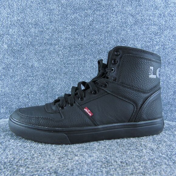Levi's Men's Mason Hi‎ Sneaker Black Synthetic Size 9M Gently Used 2025 - Picture 1 of 9